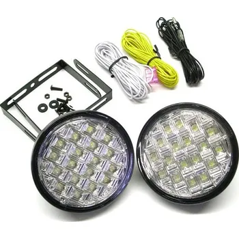 Denní svícení Světla denního svícení kulatá RL hom. 18LED on/off systém 12V/24V