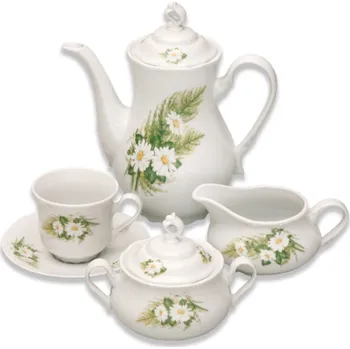 Stolování Thun 1794 Constance, kávová souprava, kopretiny, Thun