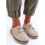 dámské kožené polobotky S.Barski LR182 Barva: Béžová, Velikost: 36