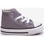 Dětské Vysoké Tenisky Filemon Barva: Stříbrná, Velikost: 29