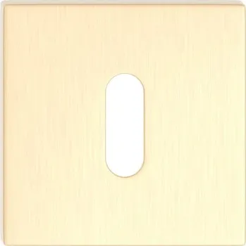 Dveřní kování Dolní štít na klíč, mosaz broušený SZKFIMSK Mosadz