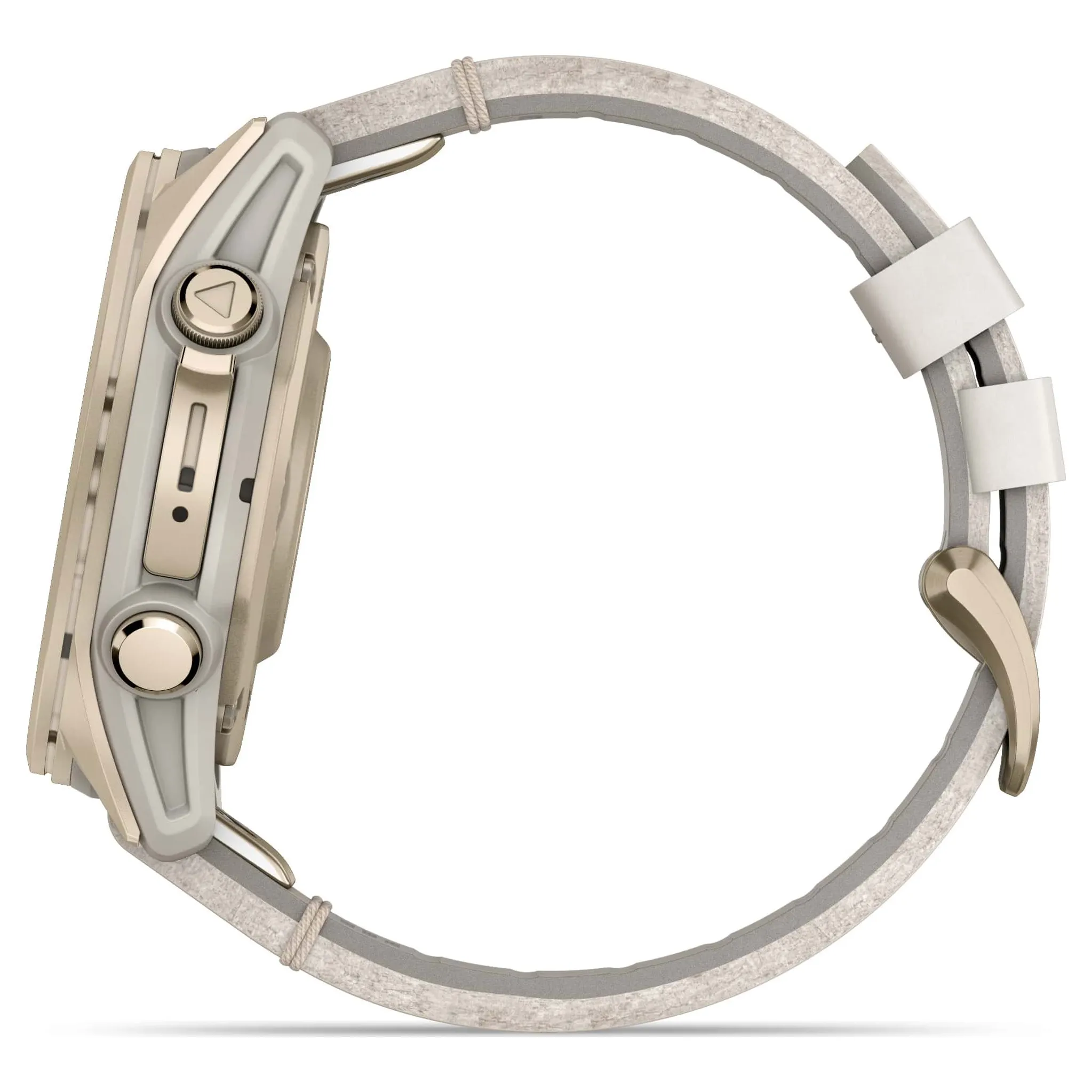 Fotografie 5 - Chytré hodinky Garmin fēnix 8 43 mm AMOLED Sapphire Soft Gold Limestone Leather Band