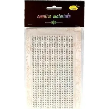 Set školních potřeb Kryształki samoprzylepne 3mm 527szt opalizujący