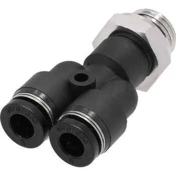 Příslušenství ke kompresoru Spojka typu Y 1/4" 2 x 6 mm vnější závit, Airpress 9X0652