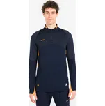 KIPSTA Fotbalová mikina CLR se zipem u krku pro dospělé 2XL MODRÁ|ORANŽOVÁ