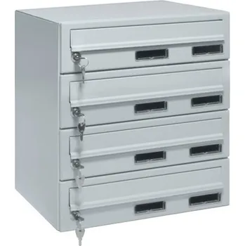 Železářství M37/4 rovná schránka RAL7035 RAL 7035 / Šedá