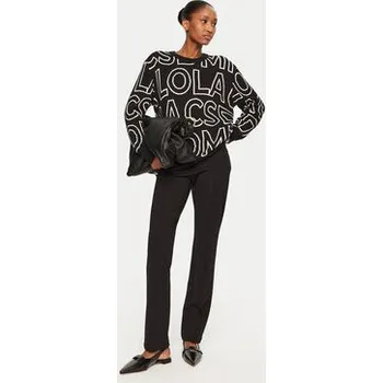 Dámské kalhoty Lola Casademunt by Maite Kalhoty z materiálu MF2414004 00N Černá Regular Fit XS