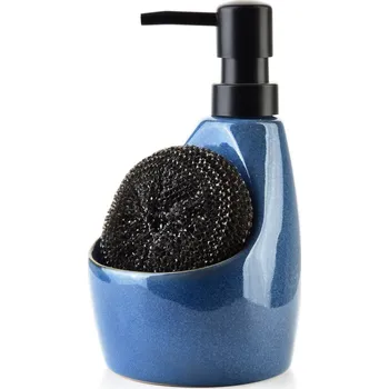 Dávkovač mýdla Dávkovač saponátu s houbičkou ARMINA I 400 ml modrý