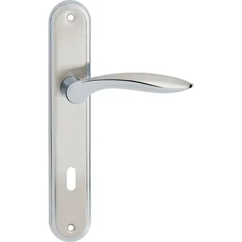 Dveřní kování BLANKA chrom satén klika dlouhý štít Klíč 90mm