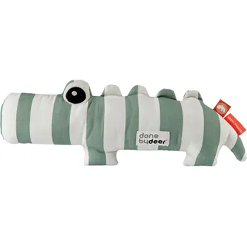 Hračka pro nejmenší DONE BY DEER MAZLIVÁ HRAČKA CROCO - ZELENÉ PROUŽKY - VÝPRODEJ DVOREČEK