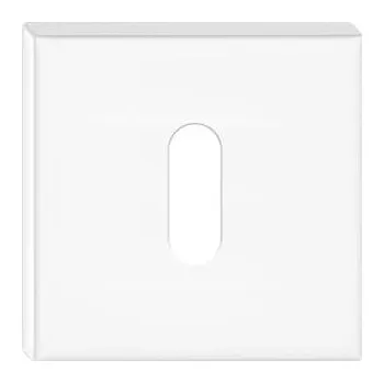 Dveřní kování Dolní štít na klíč Q bílý SZKBK