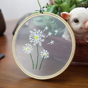 kreativní sada Manumi sada na vyšívání odkvetlé pampelišky