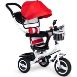 Dětská tříkolka - kočárek Ecotoys Lucas červená