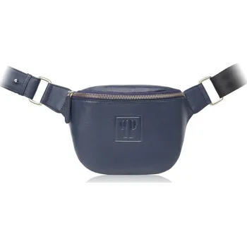 Kabelka Paolo Peruzzi Kožená praktická dámská ledvinka PAOLO PERUZZI; modrá