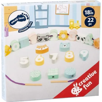 Dětské navlékací korálky Small Foot by Legler Korálky v pastelových barvách