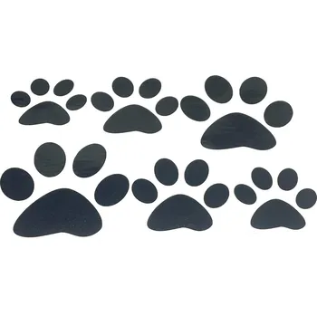 Samolepicí dekorace na vozidlo Samolepka tlapky 6ks Bílá