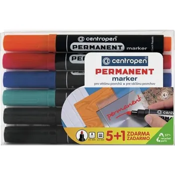 Permanentní popisovač Centropen 8566, sada 6 ks