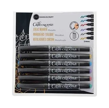 Kaligrafické fixy Manuscript Callicreative 6ks metalické (Kaligrafické fixy Manuscript Callicreative 6ks metalické)