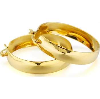 Náušnice Steel Edge Náušnice kruhy chirurgická ocel WJHE105GD Velikost naušnic: 50mm