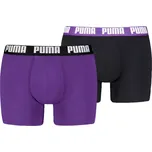 Puma Everyday Basic 938320 14 Boxer 2 Pack fialová/černá