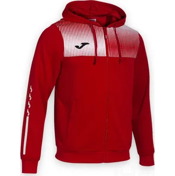 Pánská mikina Mikina JOMA ECO-SUPERNOVA, barva červená - bílá, velikost 2XS