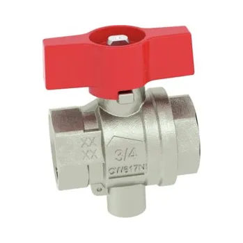 Ventil Kulový kohout s otvorem M10 pro snímač teploty Belimo EXT-EF15E DN15