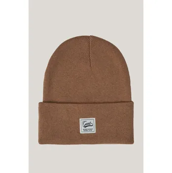 Kšiltovka ČEPICE GANT DOUBLE LAYERED BEANIE CARAMEL BEIGE