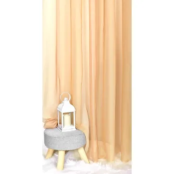 Záclona Zácloná voálová, Duha Hladká metráž, béžovo žlutá, 280 cm