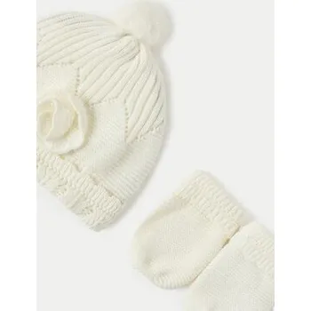 Oblečení a móda Sada čepice a šál Mayoral 9767 Écru 3M