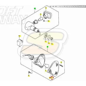 Nářadí na motocykly Suzuki Sklíčko blinkru LP Epicuro 3563221F00