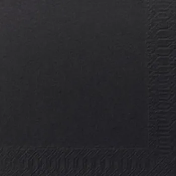 Papírový ubrousek Ubrousek 24 x 24 cm 2vrstvý černý, 300 ks 100021484