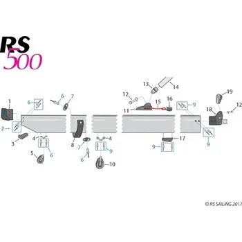 Loď RS Sailing RS500 Boom Complete - ráhno
