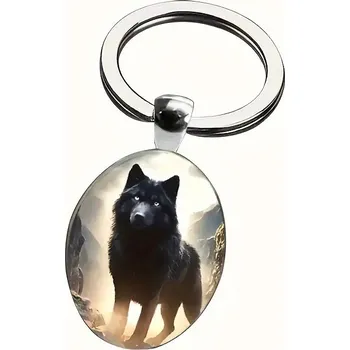 Klíčenka vlk (63) černá