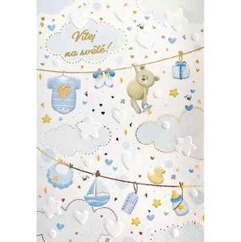 Přání k narození dítěte CTS56, Chlapeček