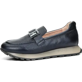 Dámské mokasíny Hispanitas dámské kožené mokasíny - tmavomodré