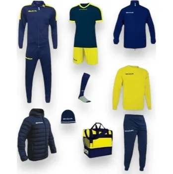 GIVOVA BOX REVOLUTION, barva 0407 tmavě modrá - žlutá, velikost S