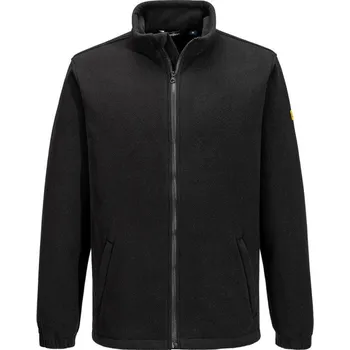 pracovní mikina PORTWEST Mikina ESD AS26 na zip, fleece, antistatická POR-AS26BKRXL XL Černá
