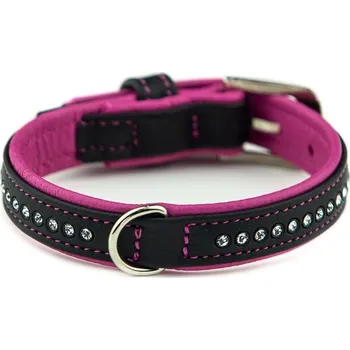 Obojek pro psa Nobby Pacific Deluxe obojek se Swarovski krystaly XS-S 32cm růžová