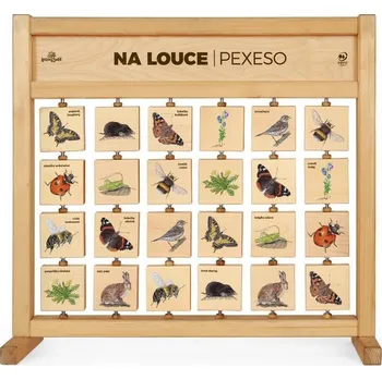 Pexeso Pexeso stolní Na louce - edukační tabule dřevěná