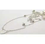 Klenoty Budín Dámský řetízek se srdíčky a kuličkami z bílého zlata 585/1,30gr 42-45cm JMG0183WSN45 (Klenoty Budín Dámský řetízek se srdíčky a kuličkami z bílého zlata 585/1,30gr 42-45cm JMG0183WSN45)