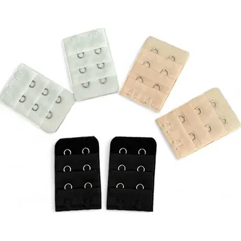 Stuha Prodloužení podprsenky 2 háčky, Barva Černá, Materiál 100% Polyester