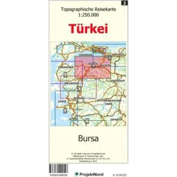 Bursa - Topographische Reisekarte 1:250.000 Türkei (Blatt 2) - Mollenhauer, Jens Uwe