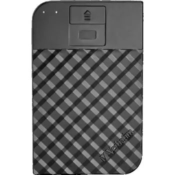 Interní pevný disk VERBATIM HDD 2TB Fingerprint Secure Portable Hard Drive, Black GDPR