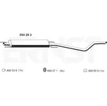 ERNST Střední tlumič výfuku ERN 054263