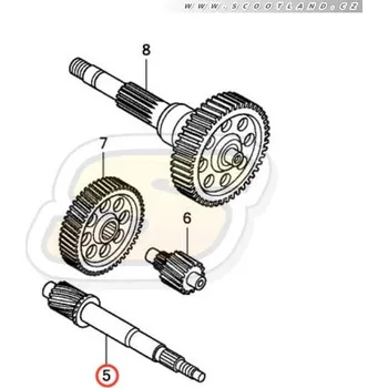Honda Spojková hřídel 23411KZR601