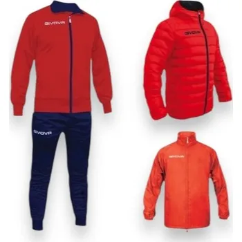 Pánská bunda GIVOVA BOX OLANDA, barva 1204 červená - tmavě modrá, velikost 3XL