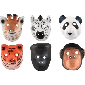 Karnevalová maska Maska zvíře pěnová 17x22cm 6 druhů