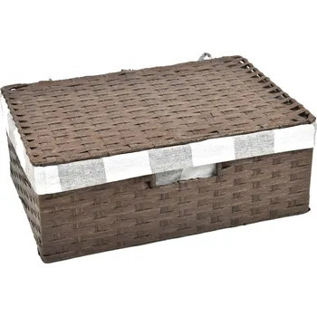 Úložný box Vingo Úložný box s víkem hnědý Rozměry (cm): 30x21, v. 11