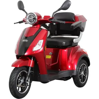 Elektrický invalidní skútr Tříkolový volnočasový elektrický vozík Selvo 31000LI-EB (Tříkolový elektrický skútr SELVO s automatickou elektromagnetickou brzdou, s nejlepší možnou baterií - lithiová (LiFePO4) 60V 20AH (1200Wh) - 3000 až 5000 cyklů (vyjímatelná pro nabíjení).)