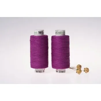 Nit Lněná nit střední, 33 x 2, 200m, fuchsiová, sartor.cz